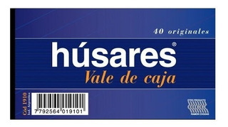 VALE DE CAJA HUSARES X40